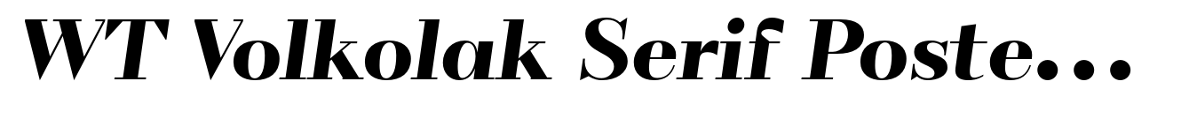 WT Volkolak Serif Poster Black Italic